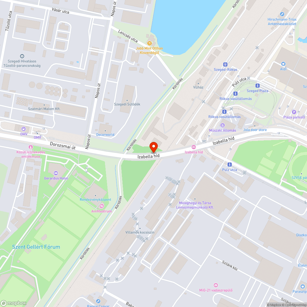 Beszakadt a aknafedő az Izabella hídon bejelentés helye