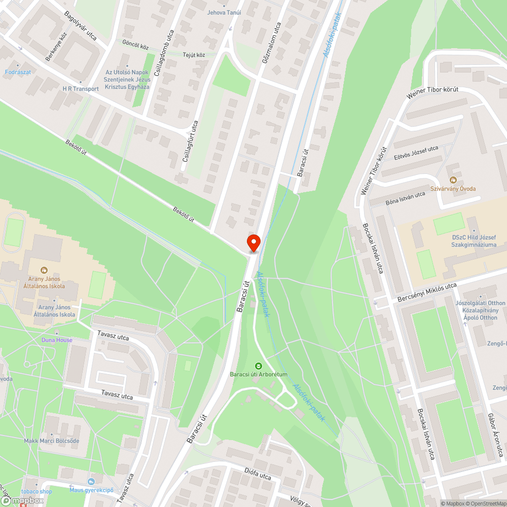 nyitott oszlopajtó bejelentés helye