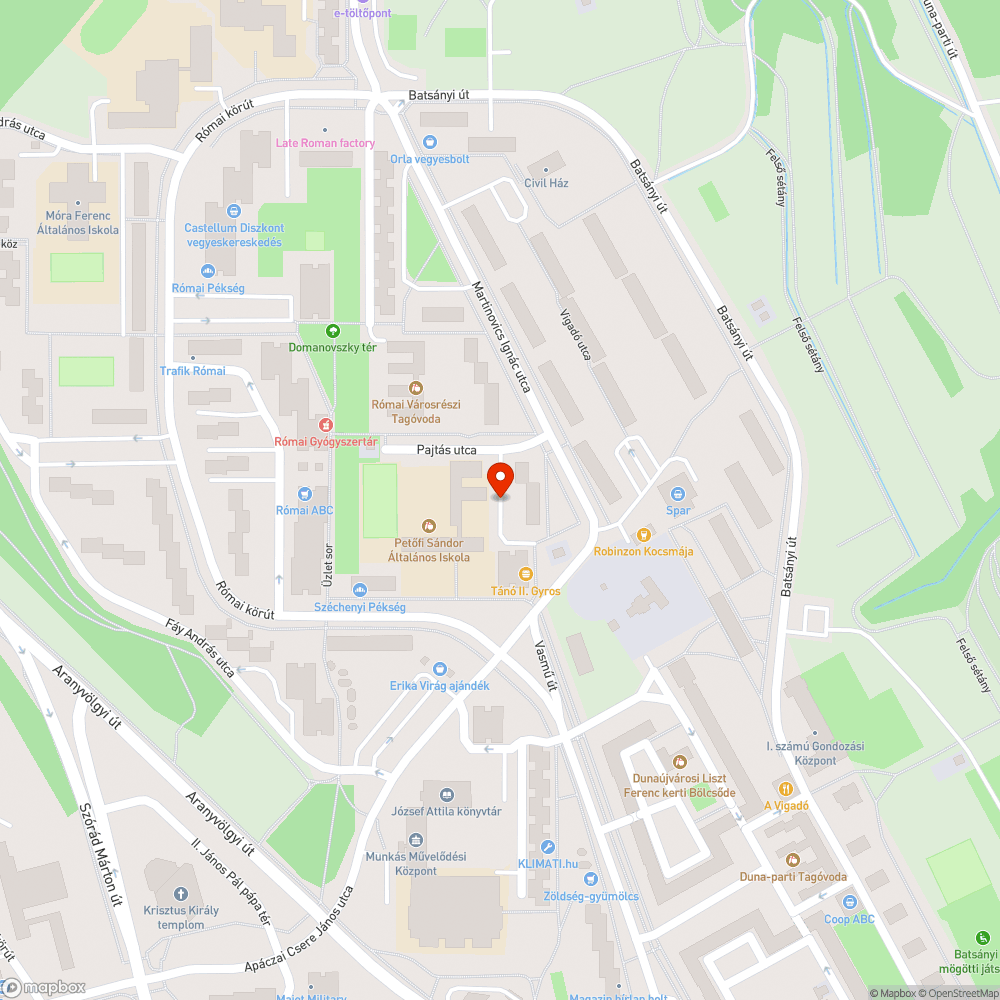 zöldterületi parkolás bejelentés helye