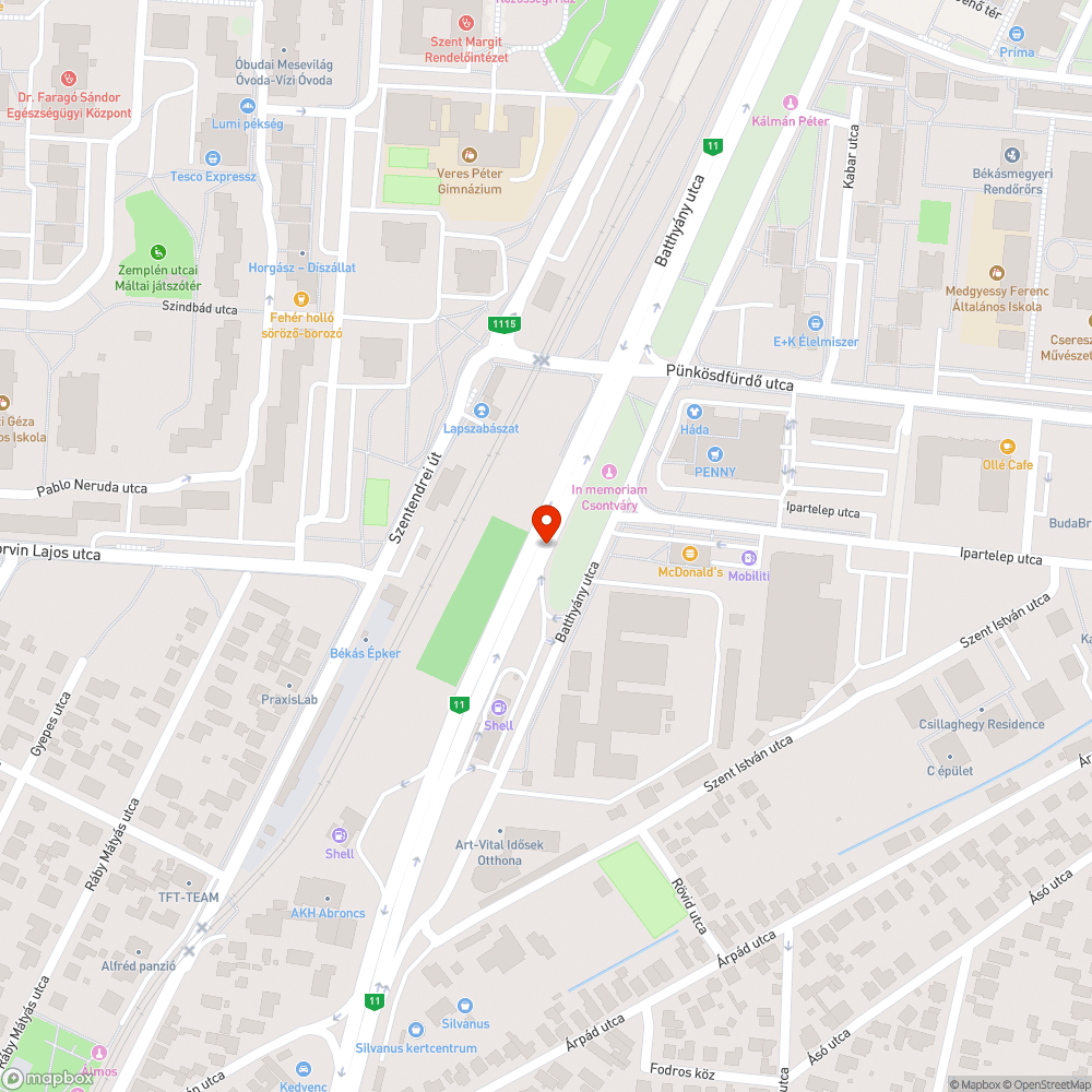 Rozsdás lámpaoszlop bejelentés helye