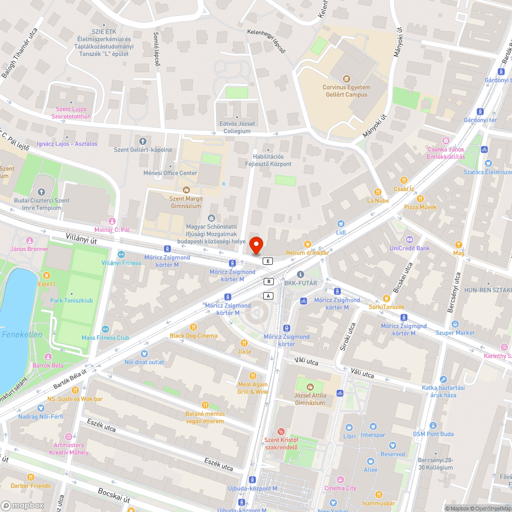 Járdán fekvő nagyfeszültségű kábel bejelentés helye