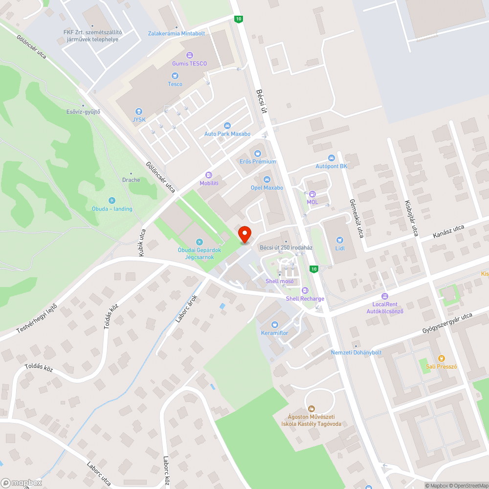 Gyalogosokra életveszélyes útszakasz bejelentés helye