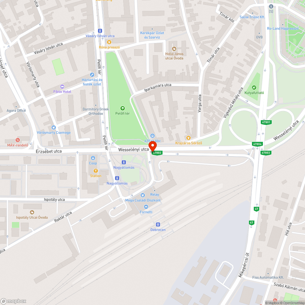 Petőfi tér elektromos menetrend hiba bejelentés helye