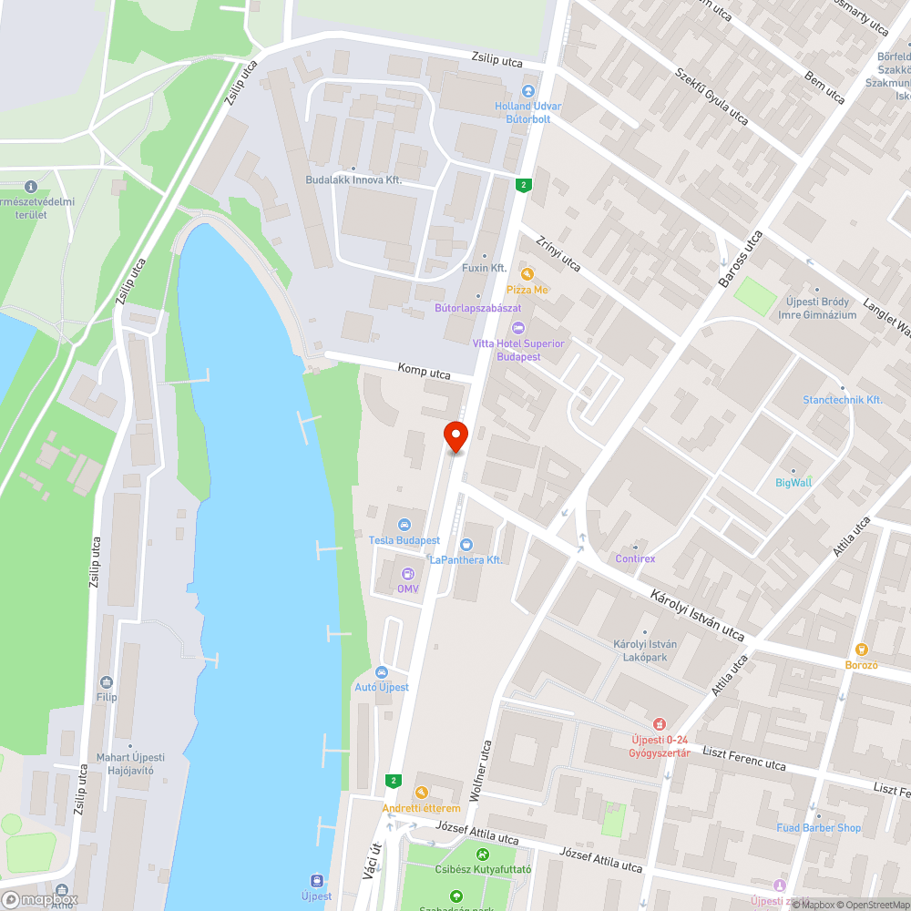 Minden évben megújuló kátyú bejelentés helye