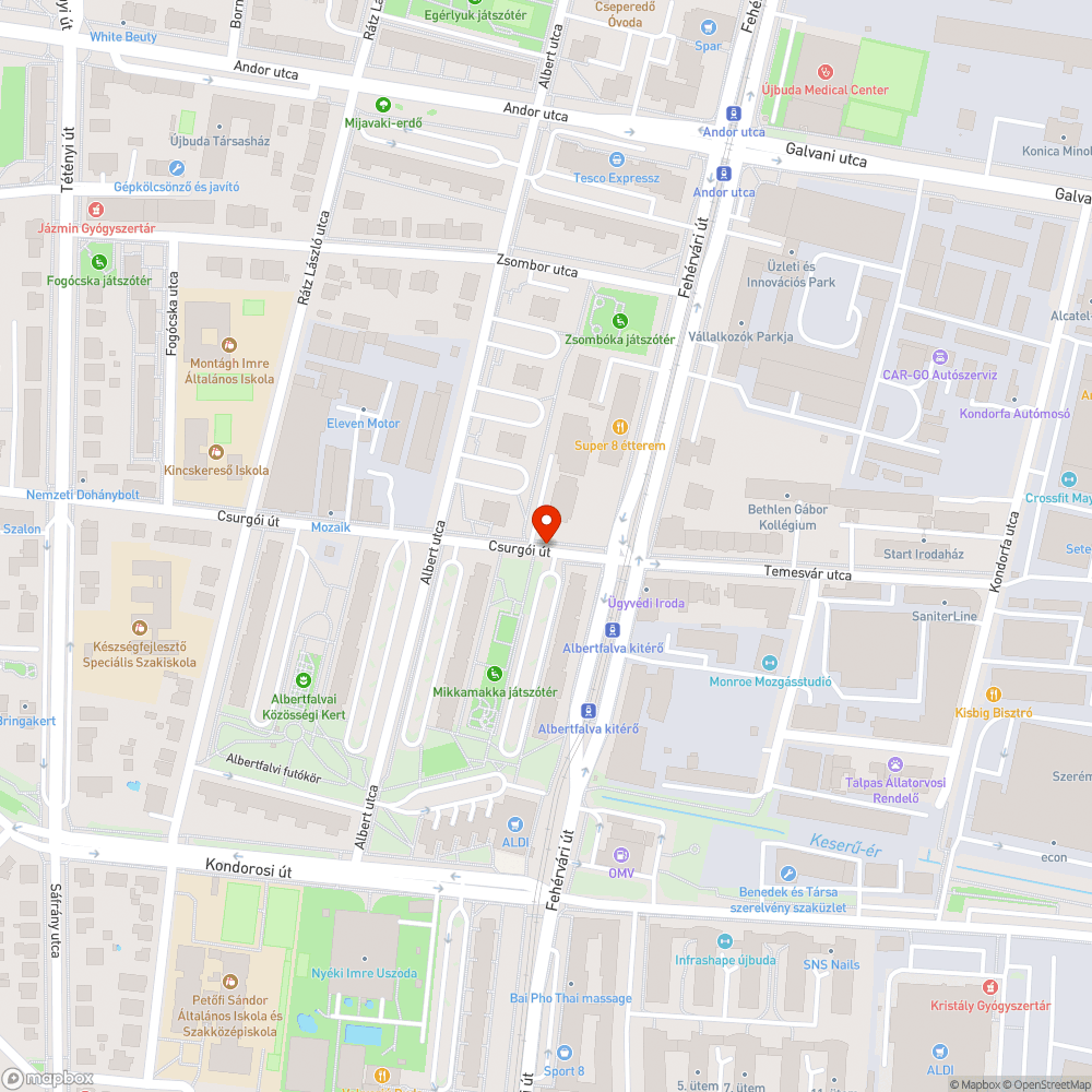 Rozsdás, koszos közműszekrény bejelentés helye