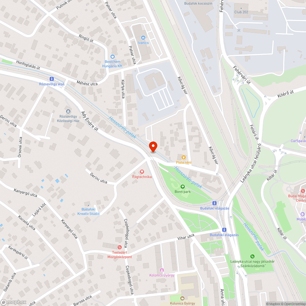 Sérült korlát bejelentés helye