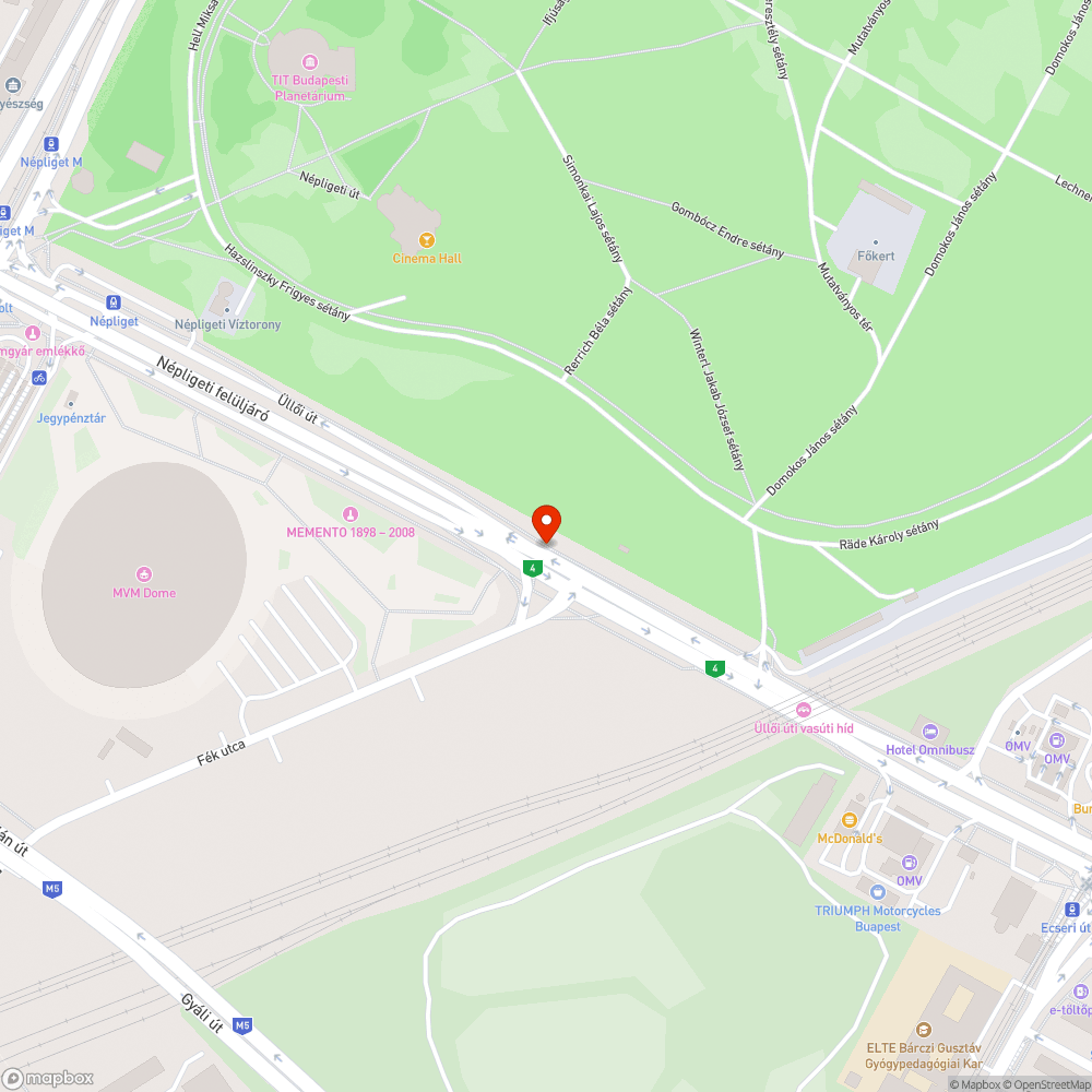 Kettős mérce a zöldterületek óvásában Fradi meccsek idején - Népliget környéke bejelentés helye