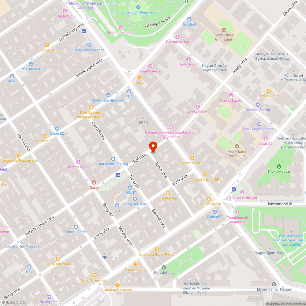 sitt a VII.ker. Szinva u.8. előtt bejelentés helye