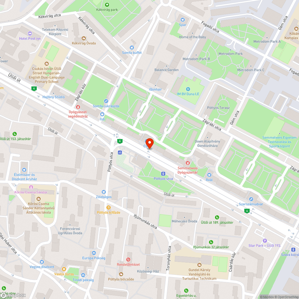 Graffitis váró bejelentés helye