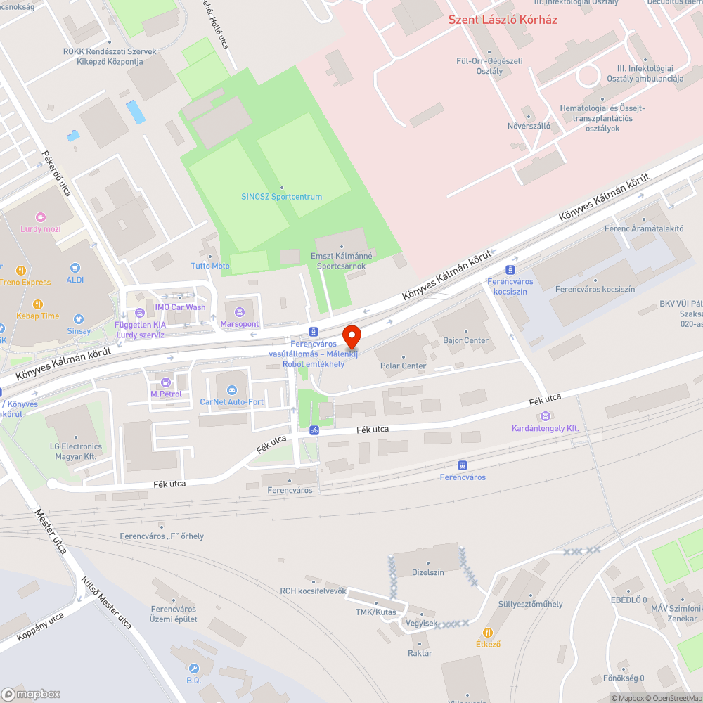 Járda és kerékpárút bejelentés helye