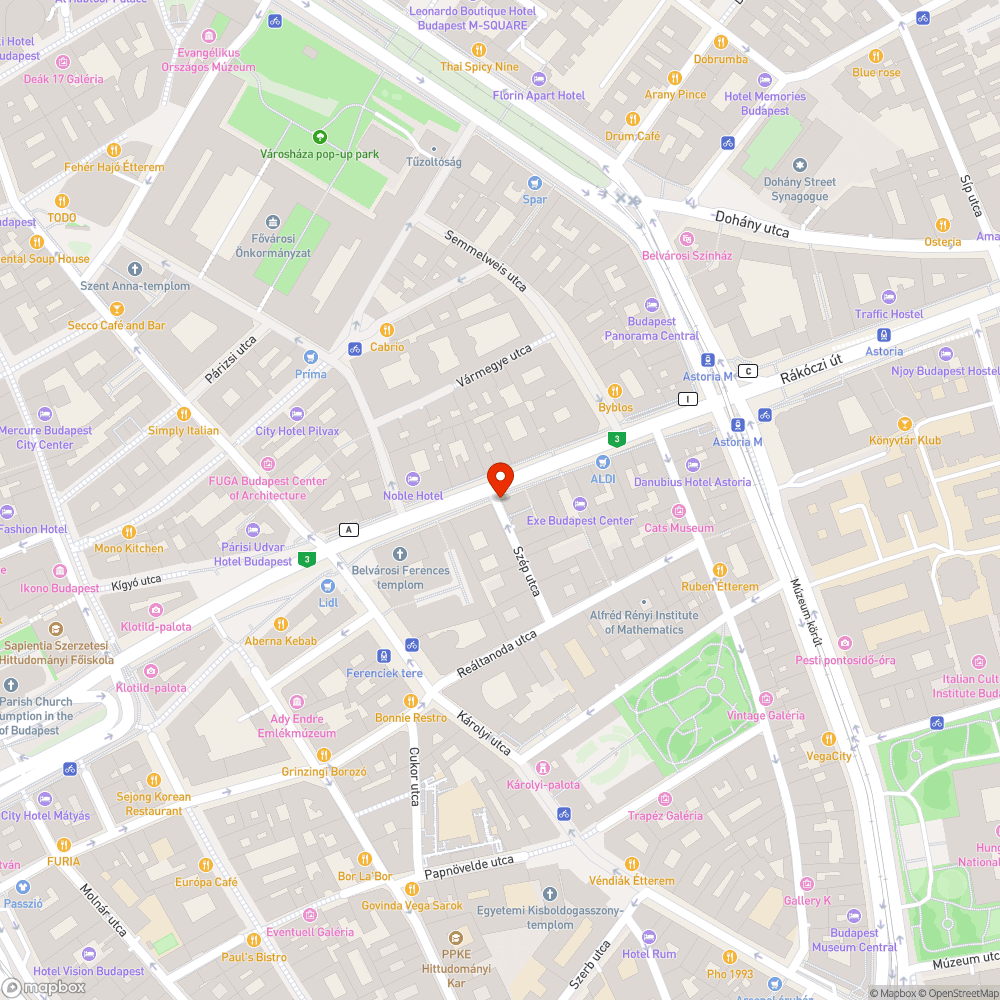 Pollerek mögötti járdán parkolás bejelentés helye