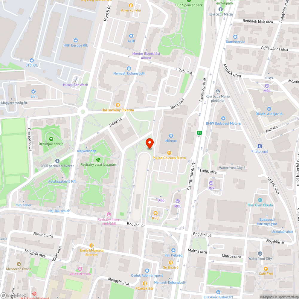 Hol a lámpa? bejelentés helye