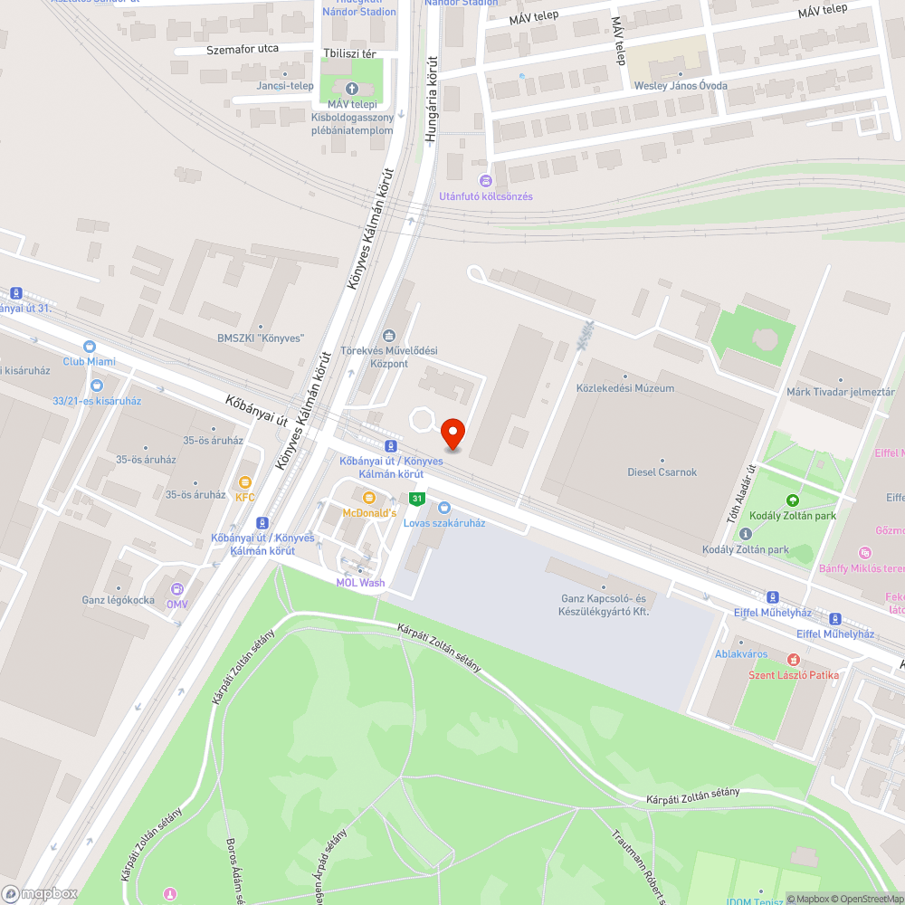 Furán telepített korlát bejelentés helye