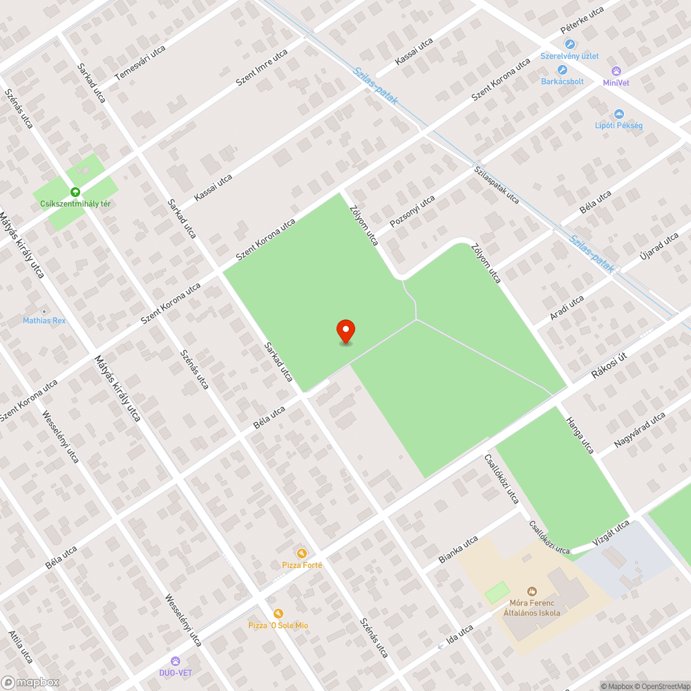 Kerékpárúton hiányos közvilágítás bejelentés helye