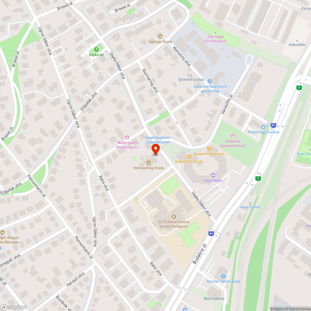 Botlásveszély a Dayka Gábor utca 4/B előtt bejelentés helye