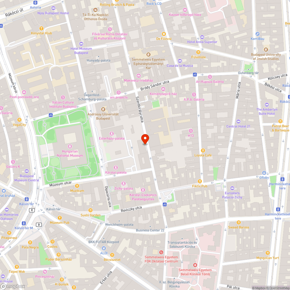 Szentkirályi utcai szemetesek bejelentés helye