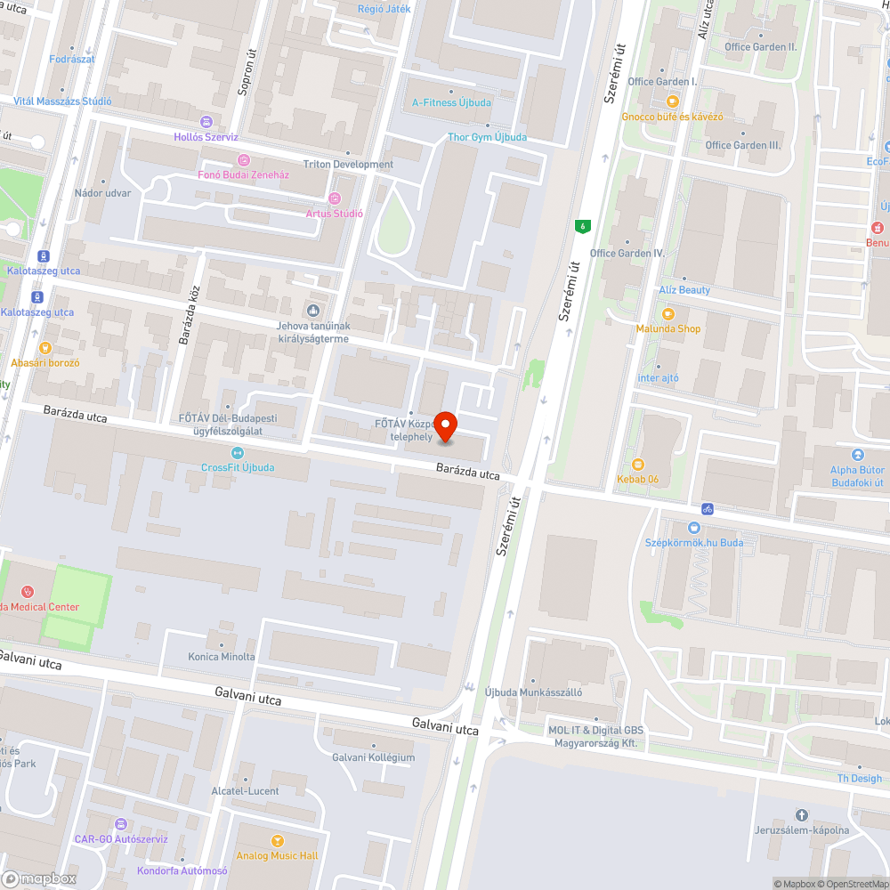 Járda hiánya bejelentés helye