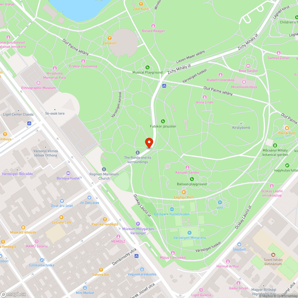 Teljes sötétség bejelentés helye