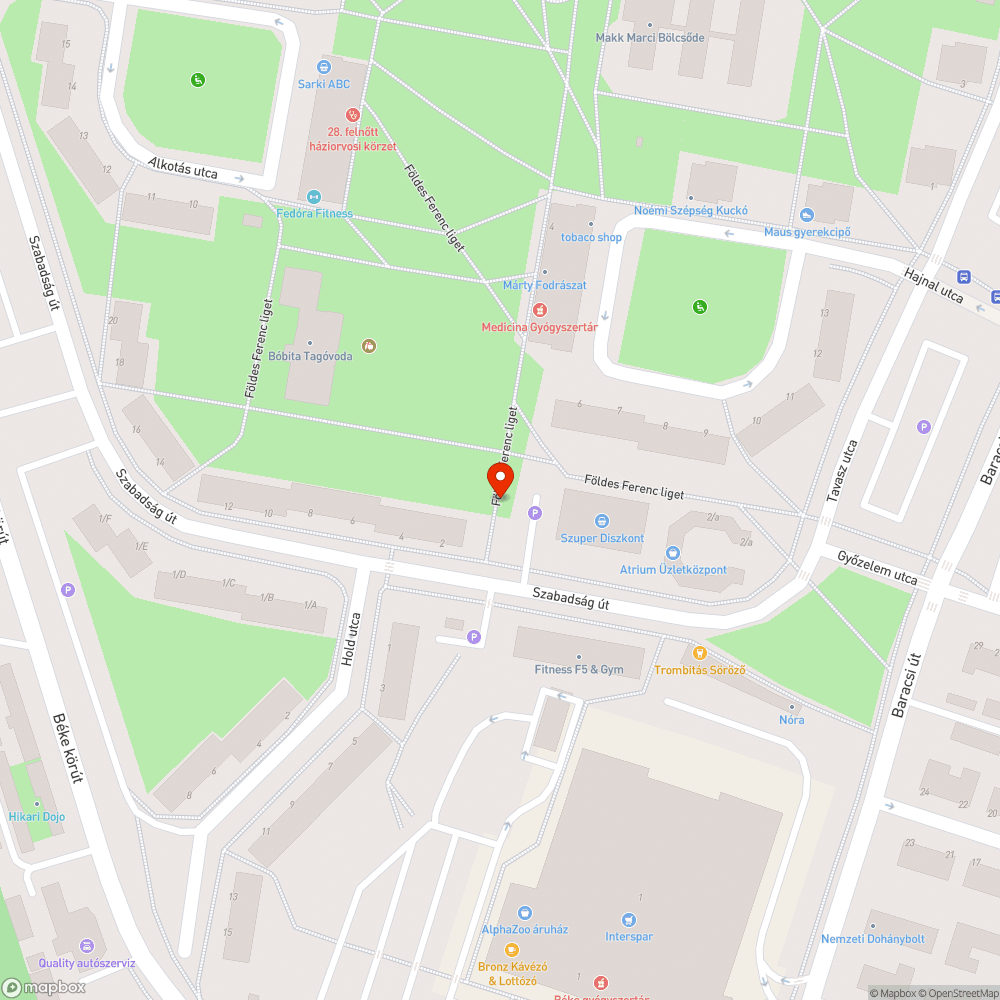 nyitott oszlopajtó bejelentés helye