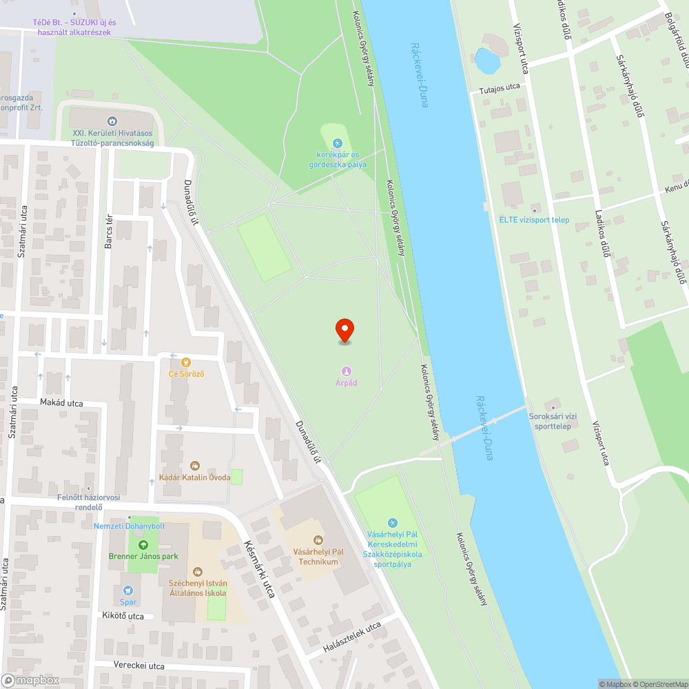 Szellempadok a Daru-dombon bejelentés helye