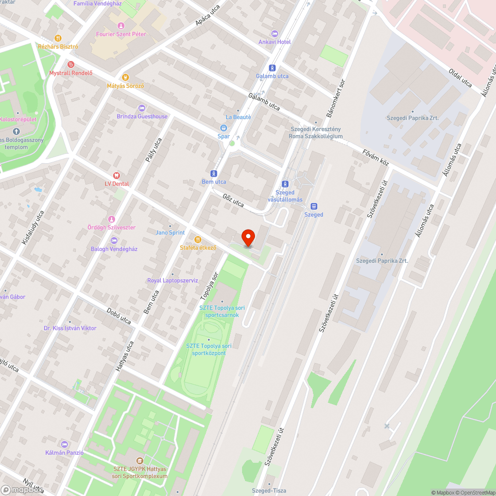 Rossz minőségű gyalogos útvonal bejelentés helye