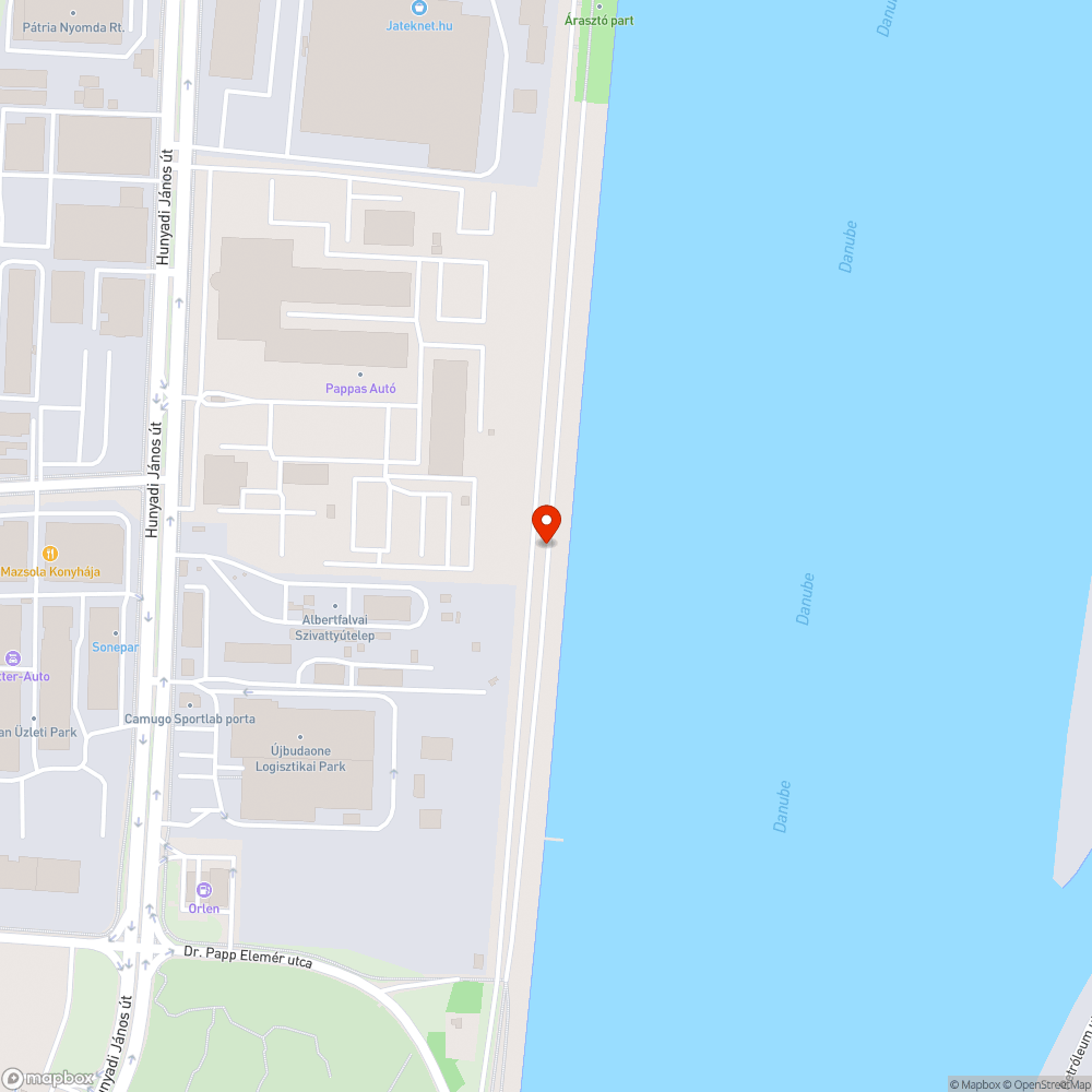 Szemét az Árasztó út mellett bejelentés helye