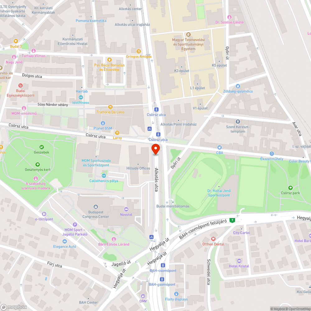 Eltömődött víznyelő az Alkotás utcán bejelentés helye