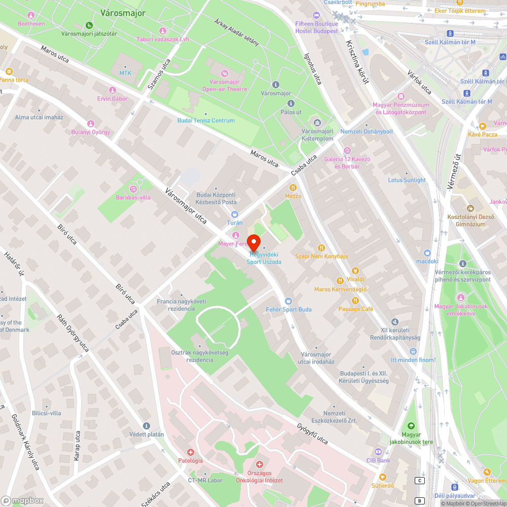 Kerékpártámasz hiánya bejelentés helye