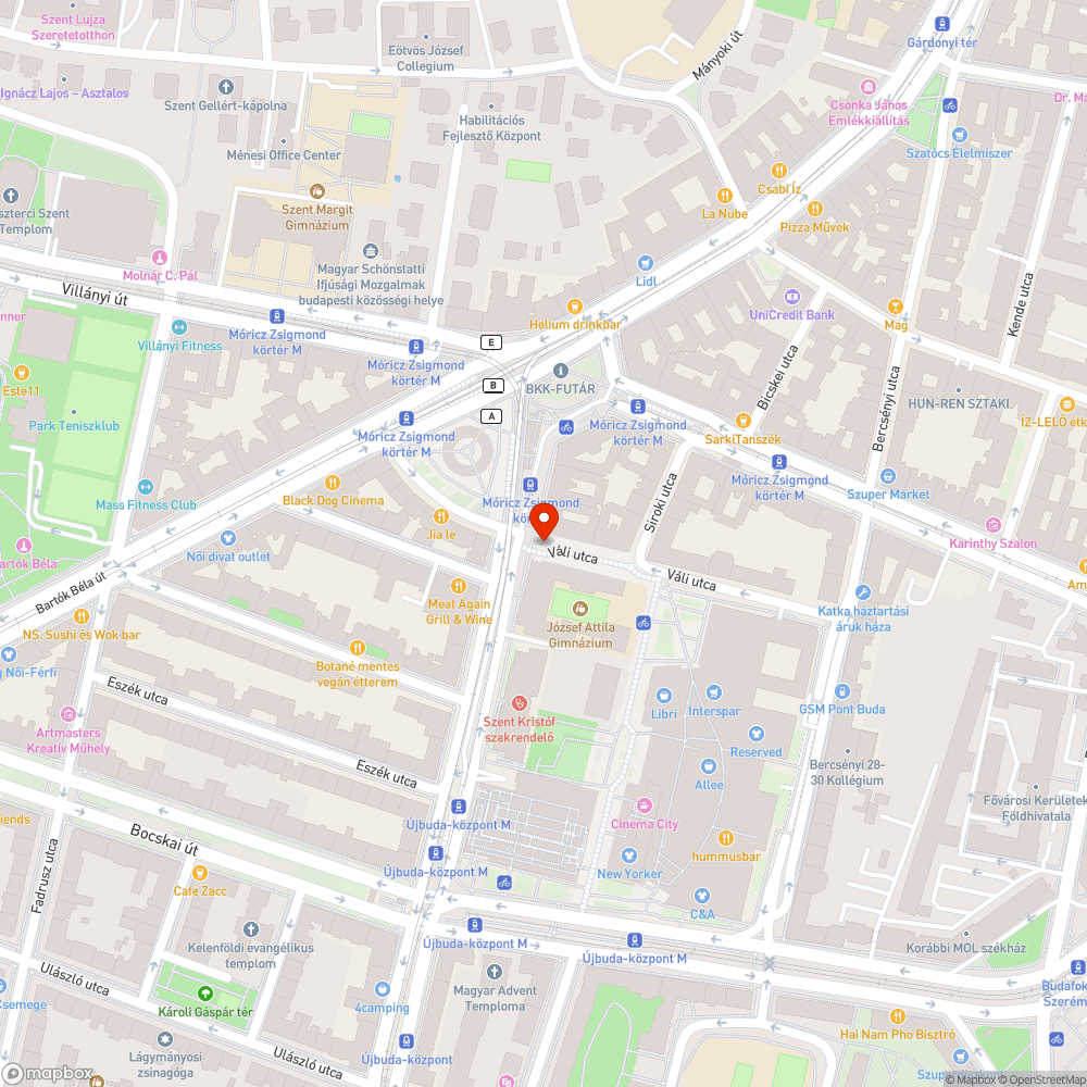 József Attila fényei bejelentés helye