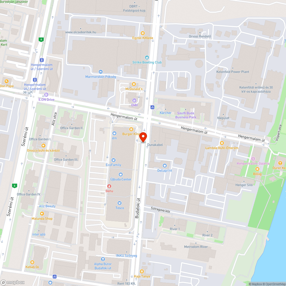 Budafoki csatornái bejelentés helye