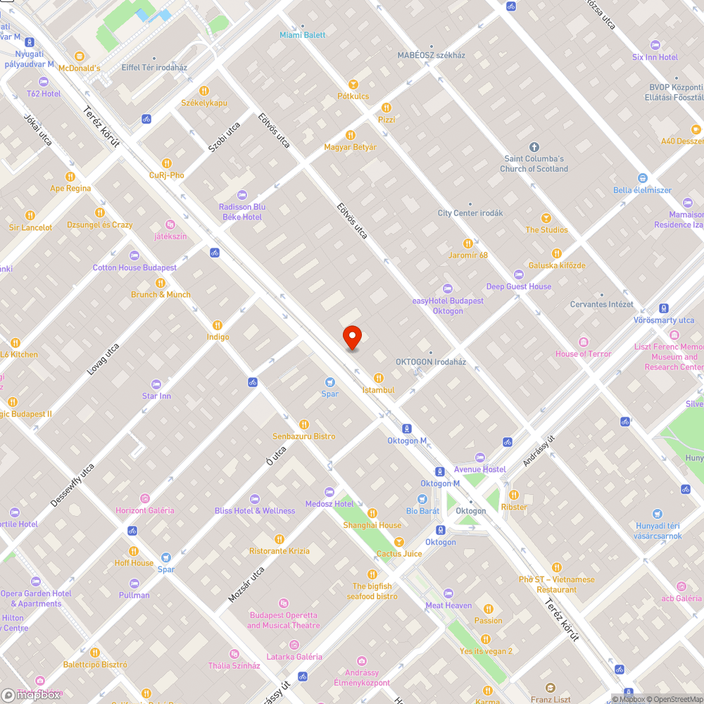 Megrongálódott köztéri ivókút, Teréz krt.27. bejelentés helye