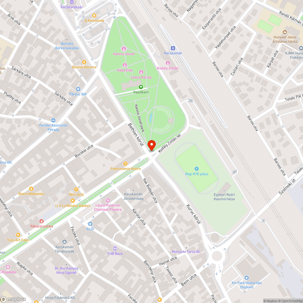 Veszélyes csatornafedél a Bethlen körút - Rákóczi út kereszteződésében bejelentés helye