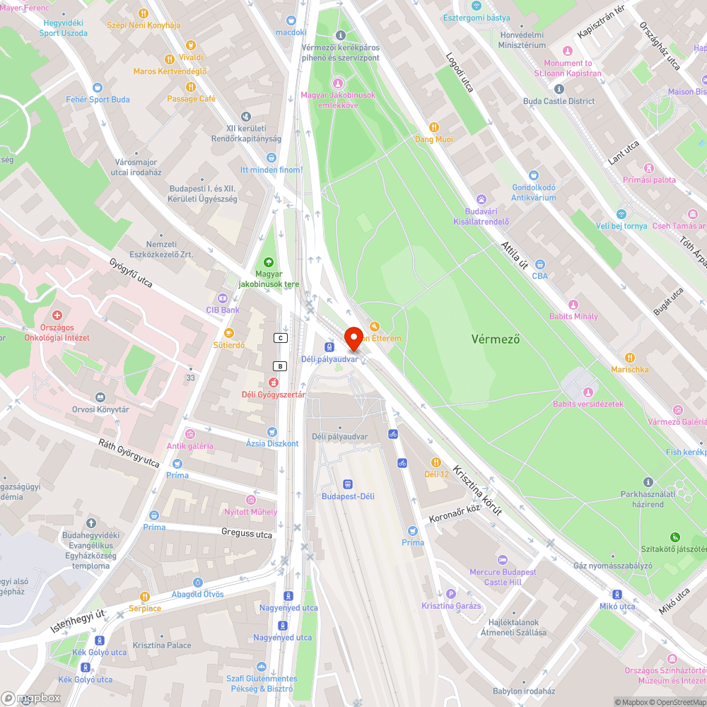 Kinyílt magasságkorlátozó bejelentés helye