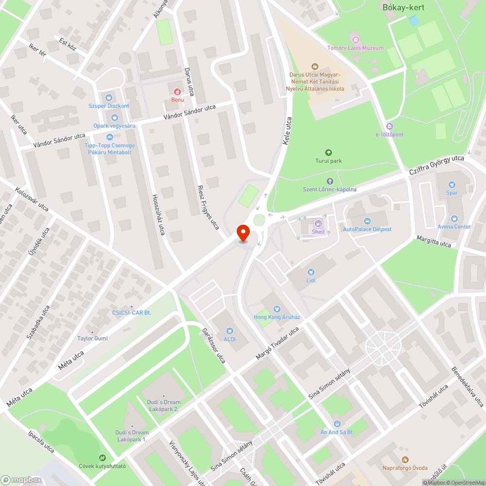 Életveszélyes avarzselé a kerékpárúton bejelentés helye