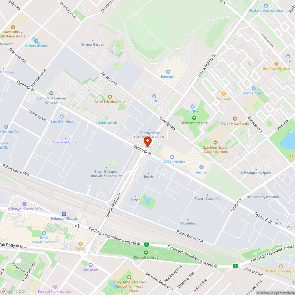 Sibrik/Gyömrői kereszteződés forgalmi rend változás táblái bejelentés helye