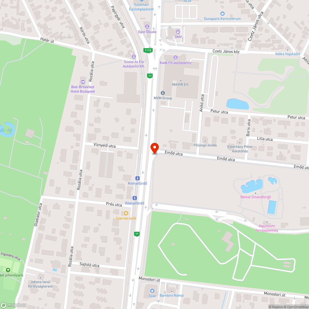 3.kerület - Emőd utca bejelentés helye