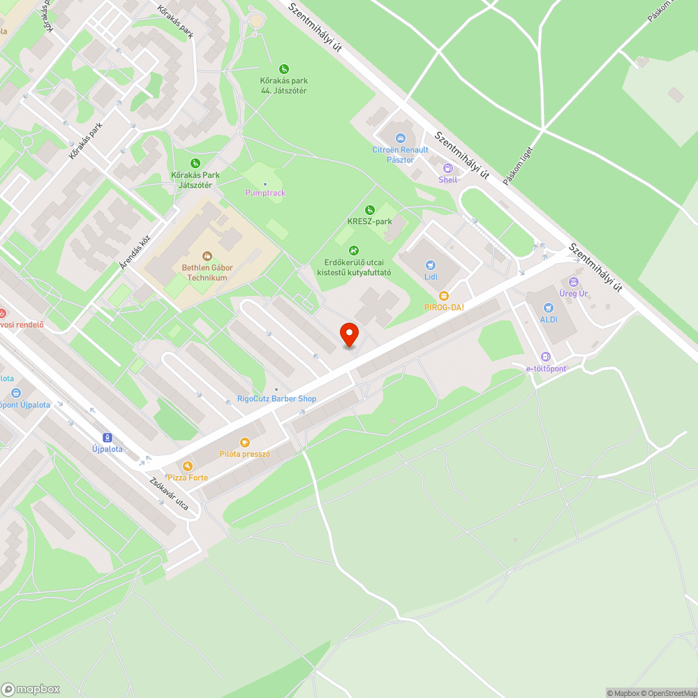 A város egyik legrosszabb állapotú útja bejelentés helye