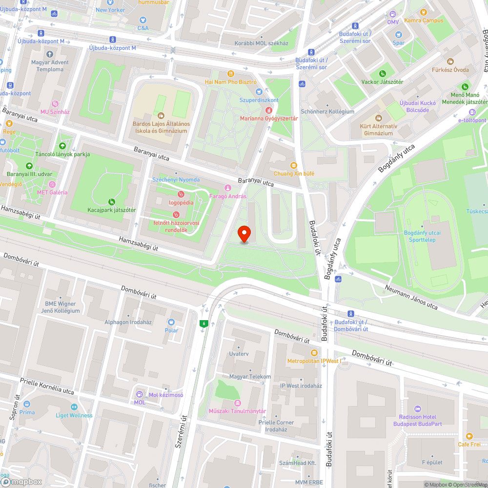 Közvilágítás hiánya a kerékpárúton bejelentés helye