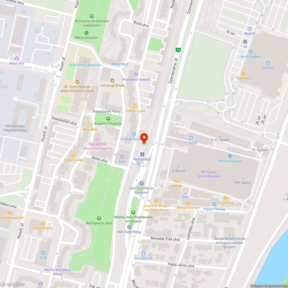 Kiégett neonok bejelentés helye