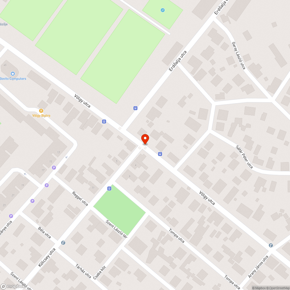 Kátyú a Völgy utcán bejelentés helye