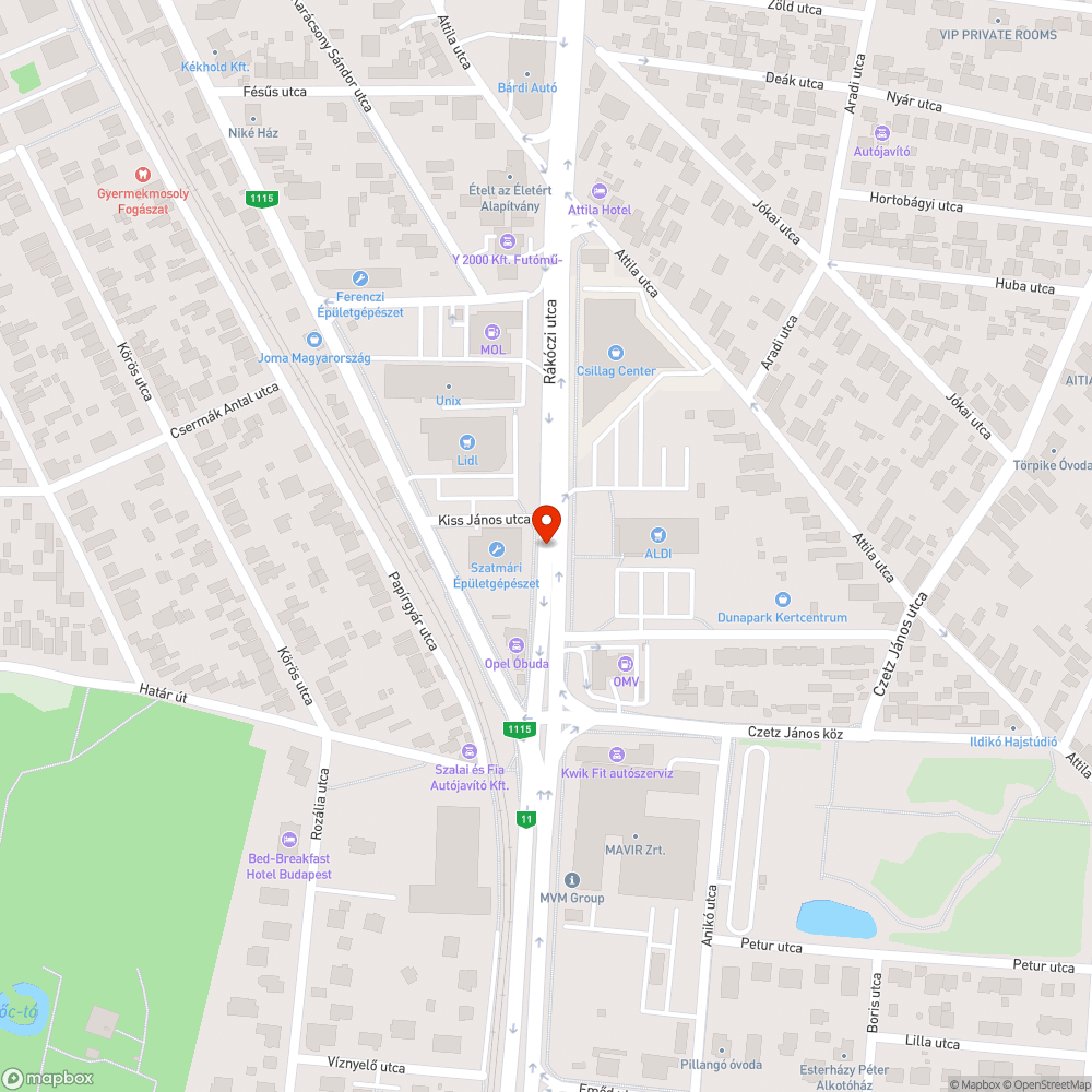 elkopott felfestések (sávok) bejelentés helye