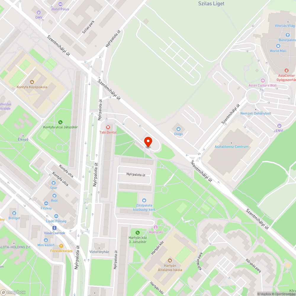 Szétesett padok bejelentés helye