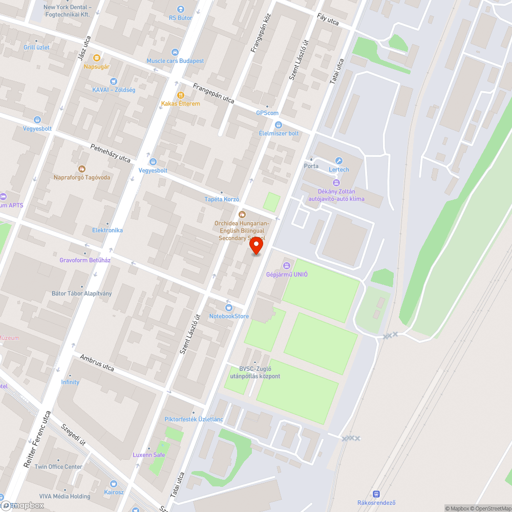 Elhagyott autó bejelentés helye