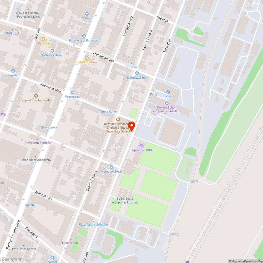 Elhagyott autó bejelentés helye