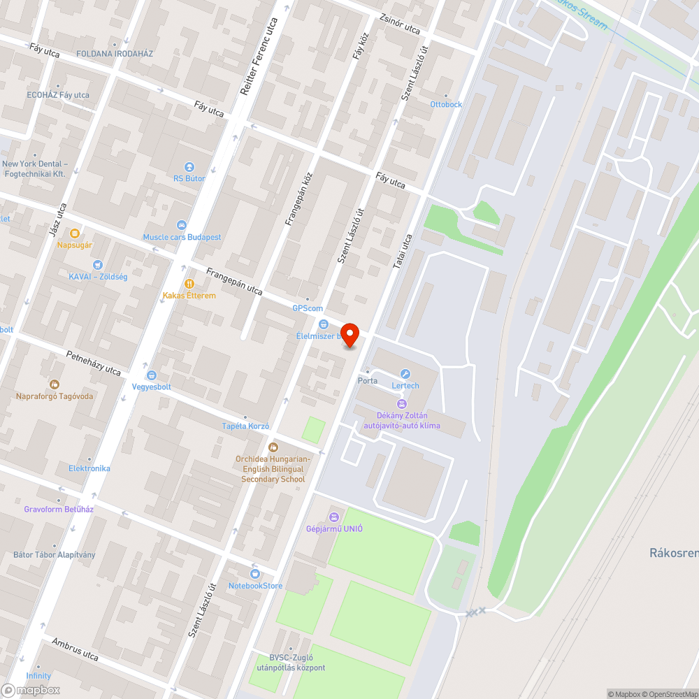 Elhagyott autó bejelentés helye