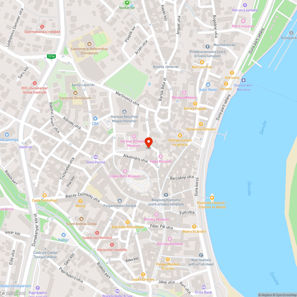 Lezárt sikátor bejelentés helye