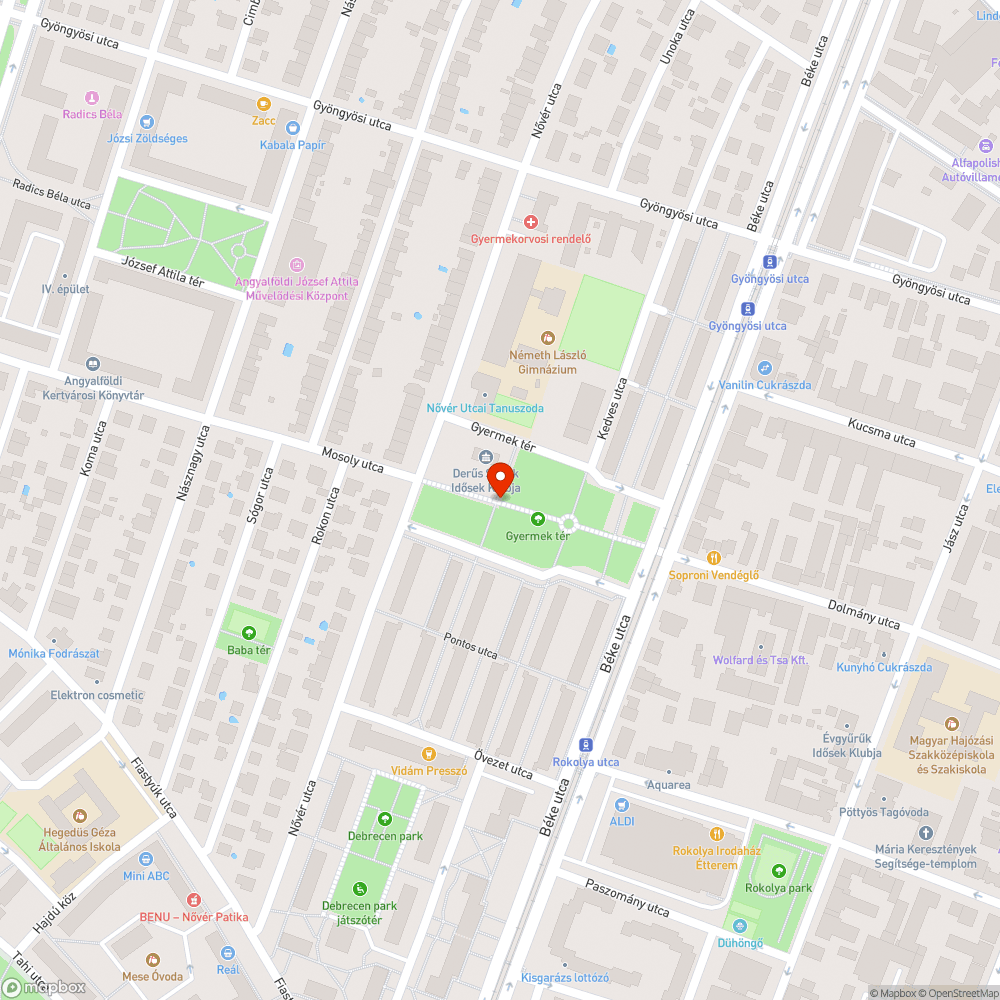 Gyermek téri park világítás hiba bejelentés helye