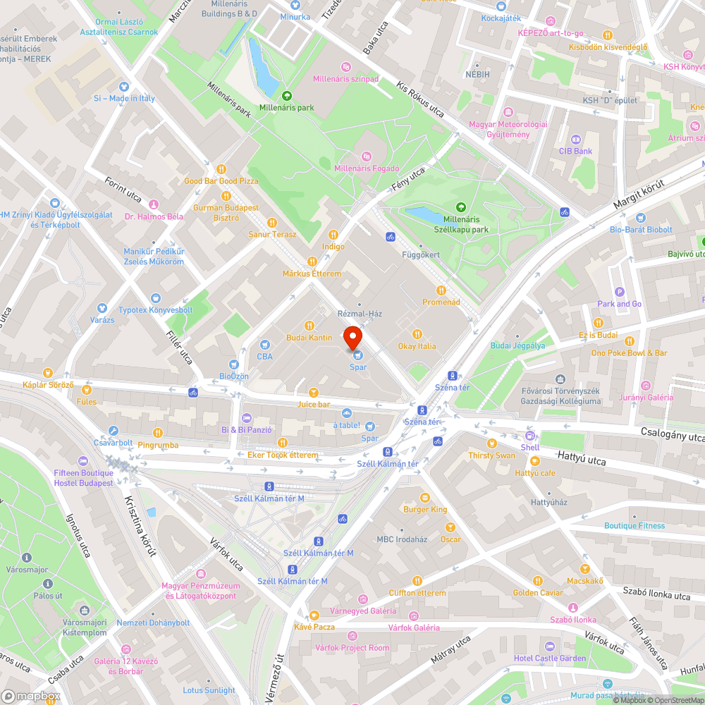 Éjszaki építkezés a Mammutban! bejelentés helye