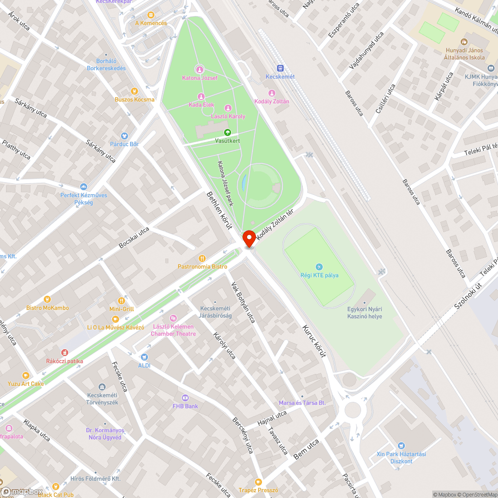 Balesetveszélyes kátyú a Kuruc körúton bejelentés helye