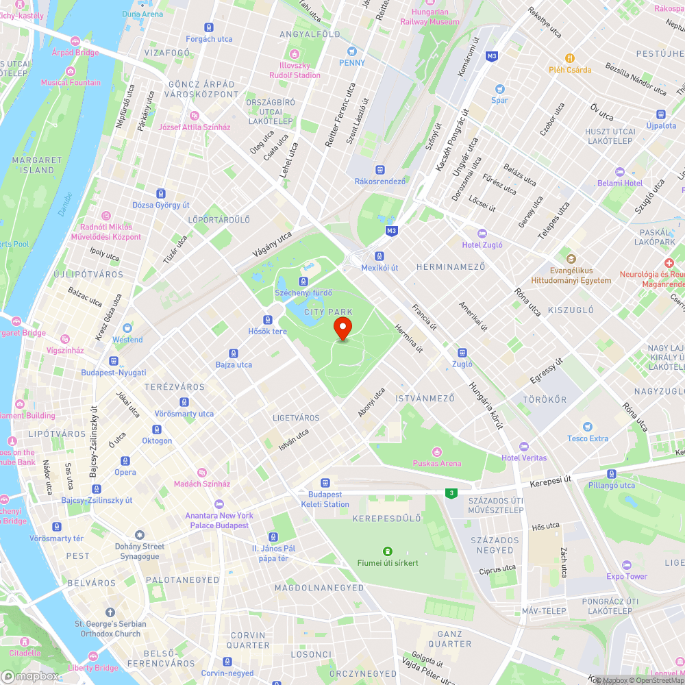 Mélyedés közvetlenül az út mellett (Városliget) bejelentés helye